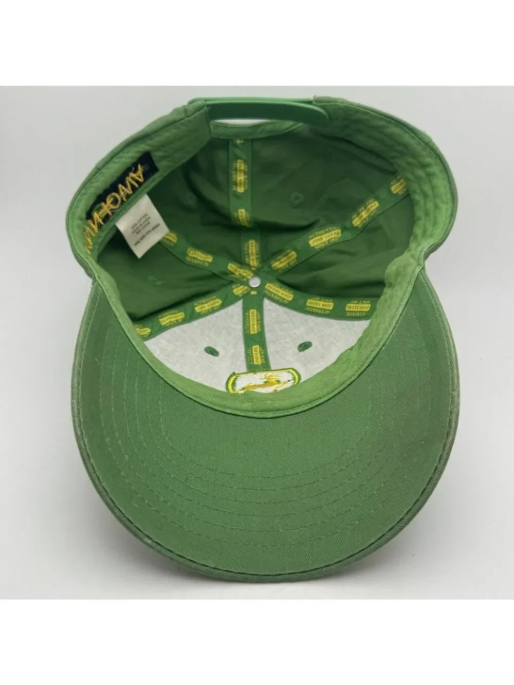 John Deere Green Baseball Cap Hat One Size Fits Most Snapback 100% Cotton